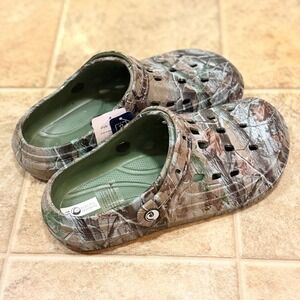 Pacific Dreams Mens Camo off brand Crocs Slip on Shoes Camouflage Size 10
